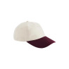 MOD. B67:Natural, 100% cotton, Burgundy, One Size